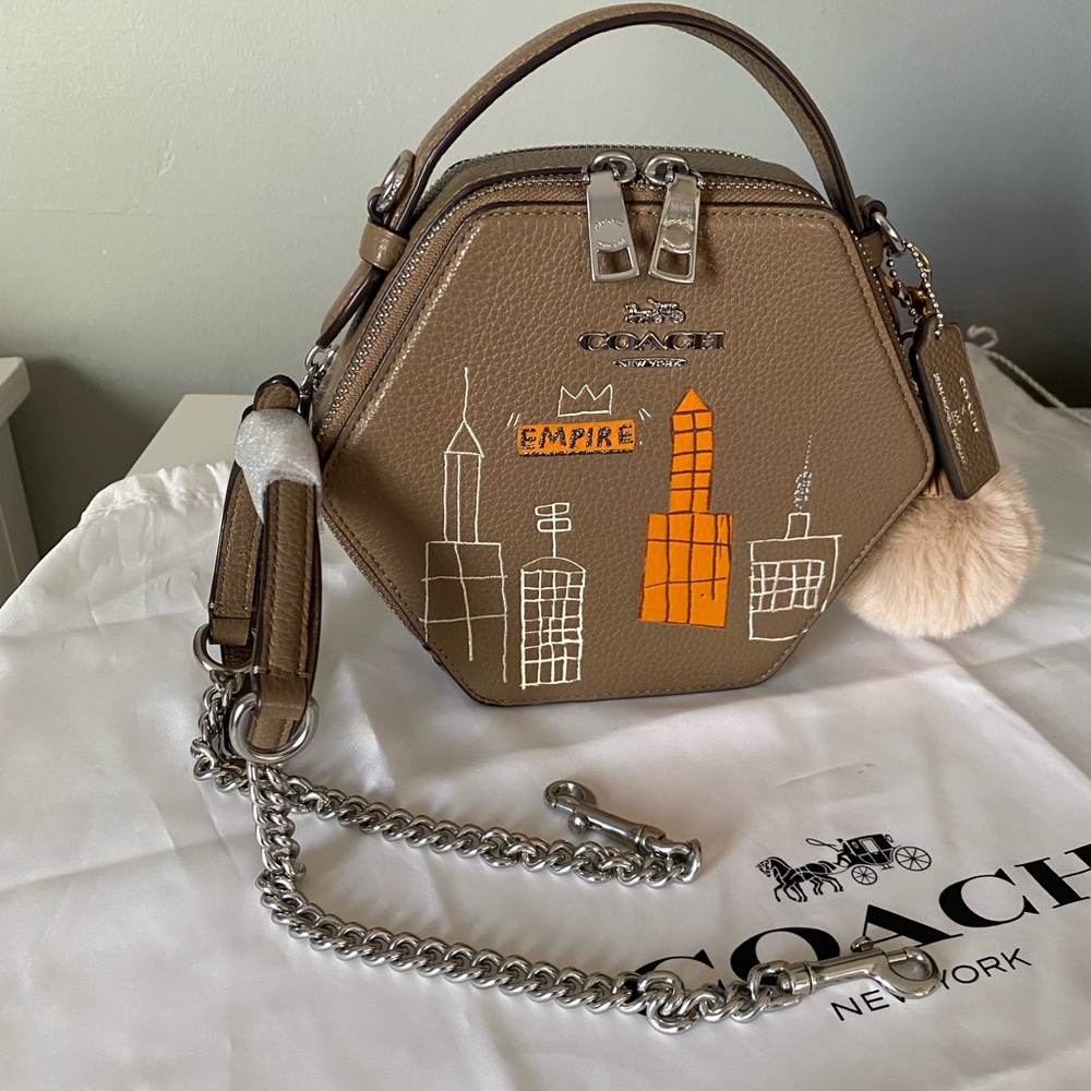 Coach X Jean Michel Basquiat Hexagonal Crossbody